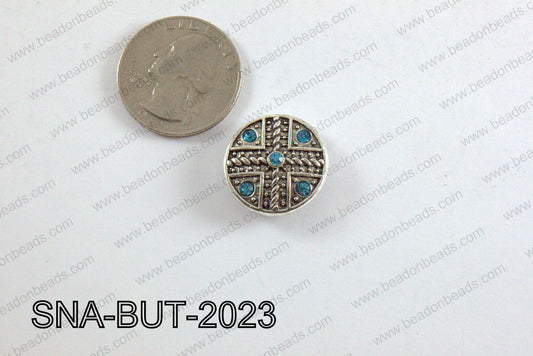 snap button 20 mm light blue round SNA-BUT-2023