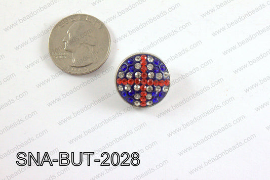 snap button 20 mm red, blue, clear round SNA-BUT-2028