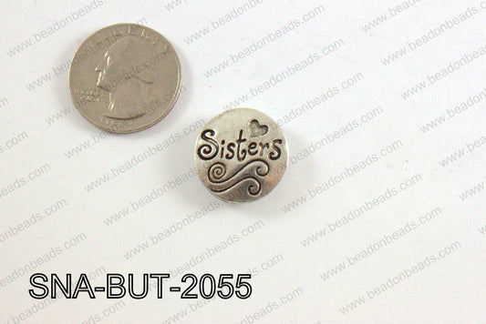 snap button 20 mm metal sisters round SNA-BUT-2055