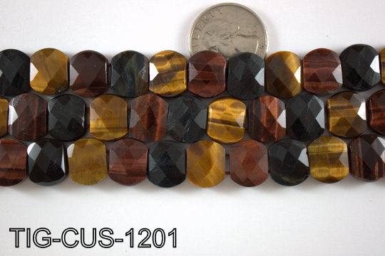 Tiger Eye Cushion 12x14mm TIG-CUS-1201