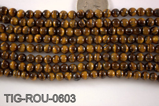 Tiger Eye Round 6mm TIG-ROU-0603