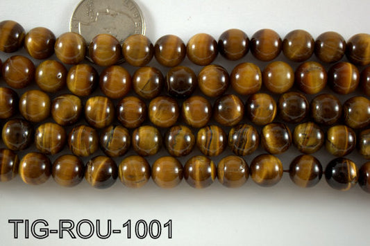 Tiger Eye Round 10mm TIG-ROU-1001