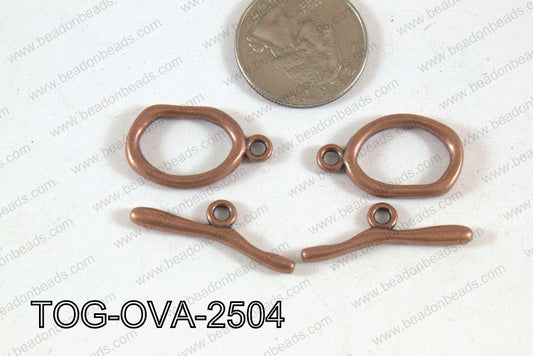 Toggle Oval Copper 25x16mm TOG-OVA-2504
