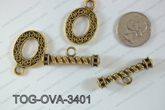 Toggle Oval 125g Bag 22x34mm TOG-OVA-3401
