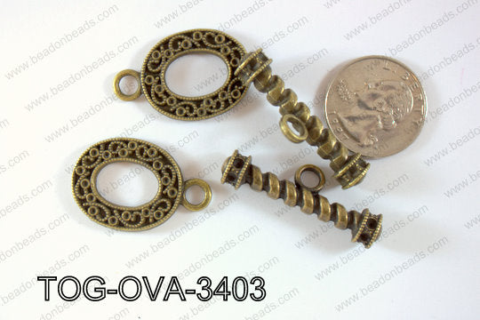 Toggle Oval 125g Bag 22x34mm TOG-OVA-3403