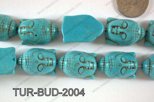 Turquoise Budda 20x29mm TUR-BUD-2004
