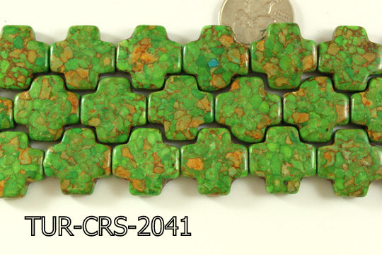 Turquoise Cross 20x20mm 16 '' TUR-CRS-2041