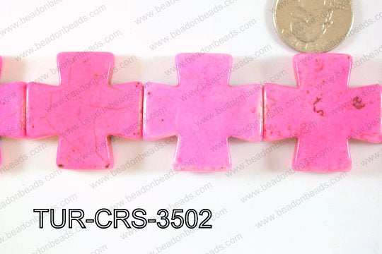 Howlite Cross 35mm TUR-CRS-3502