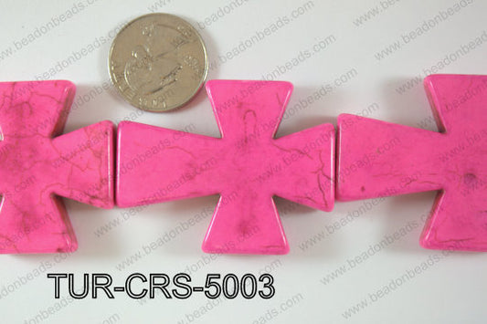 Howlite Cross 40x50mm TUR-CRS-5003