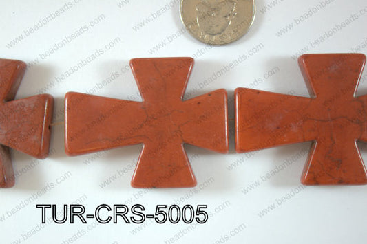 Howlite Cross 40x50mm TUR-CRS-5005