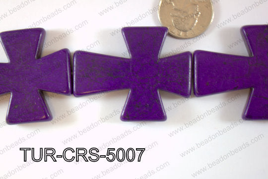 Howlite Cross 40x50mm TUR-CRS-5007