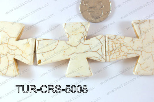 Howlite Cross 40x50mm TUR-CRS-5008