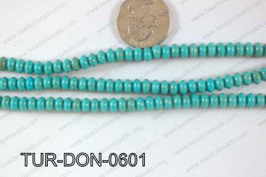 Howlite Donut 6mm TUR-DON-0601