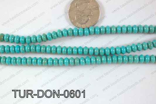 Howlite Donut 6mm TUR-DON-0601