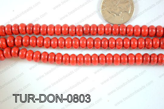 Howlite Donut 8mm TUR-DON-0803
