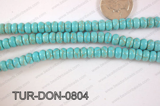 Howlite Donut 8mm TUR-DON-0804