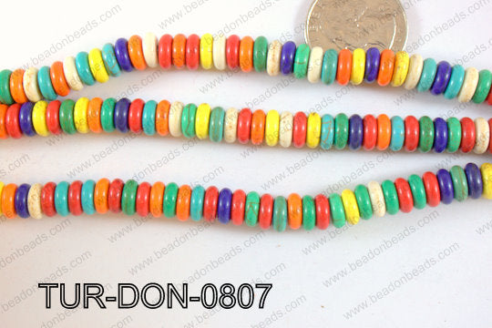 Howlite Donut 8mm TUR-DON-0807