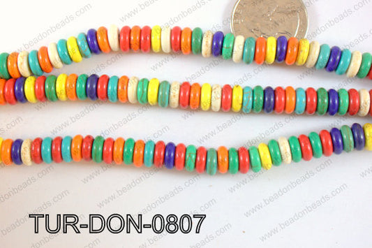 Howlite Donut 8mm TUR-DON-0807
