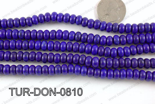 Howlite Donut Dark Blue 8mm TUR-DON-0810