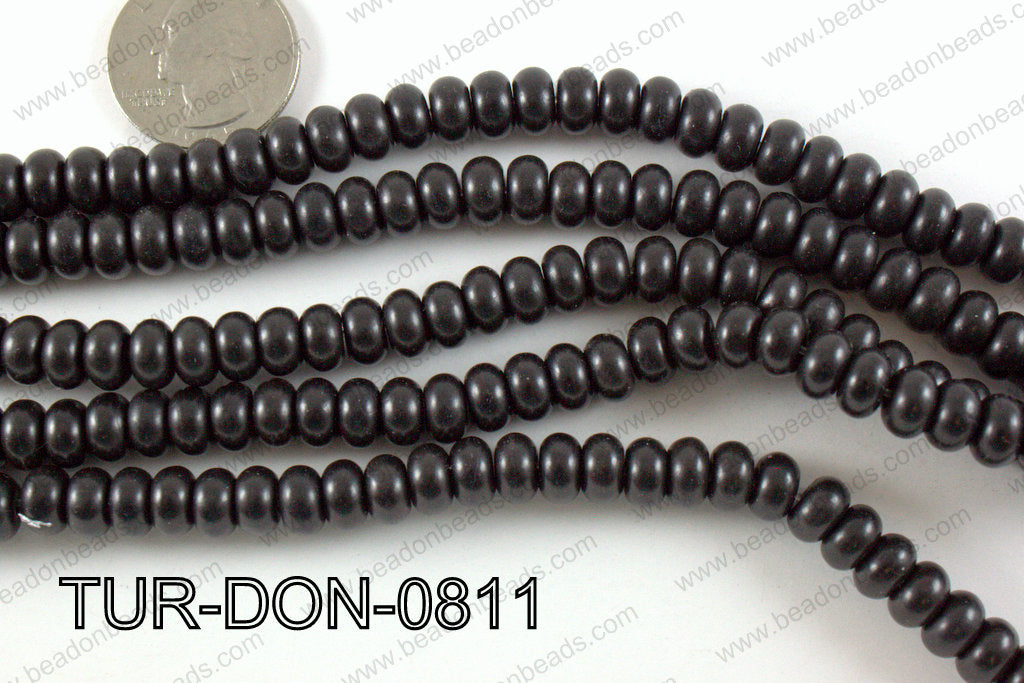 Howlite Donut Black 8mm TUR-DON-0811