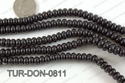 Howlite Donut Black 8mm TUR-DON-0811