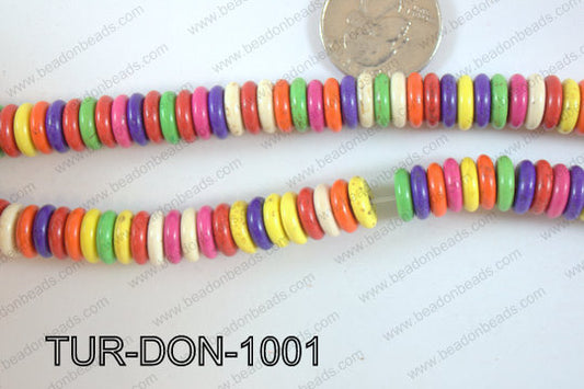 Howlite Donut 10mm TUR-DON-1001