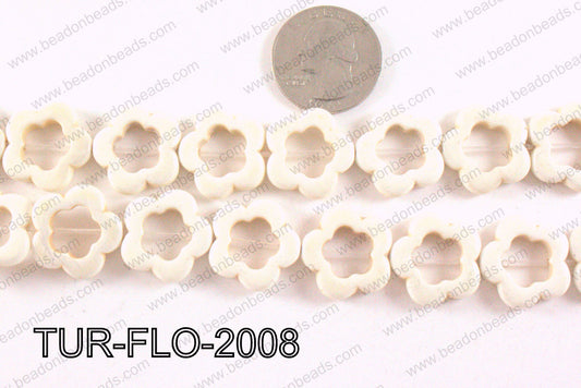 howlite flower white 20mm TUR-FLO-2008