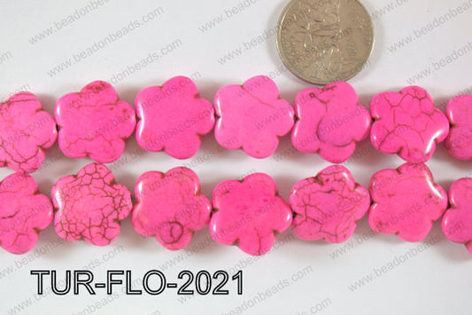 Howlite Flower 20mm TUR-FLO-2021