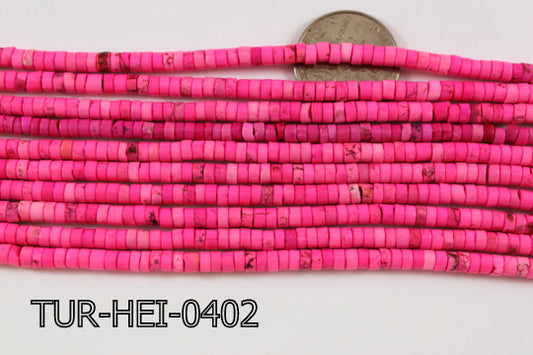 Turquoise Heishi 3-4mm 16'' TUR-HEI-0402