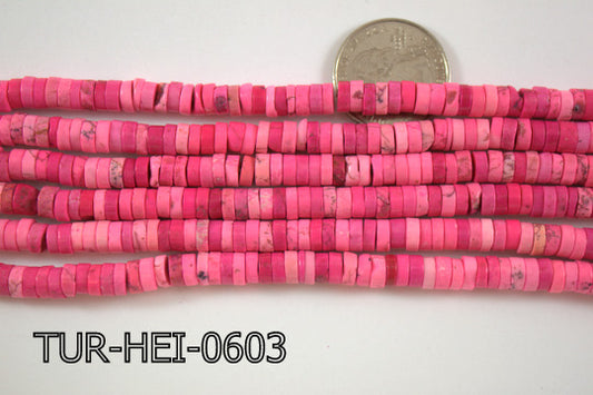 Turquoise Heishi 5-6mm 16'' TUR-HEI-0603