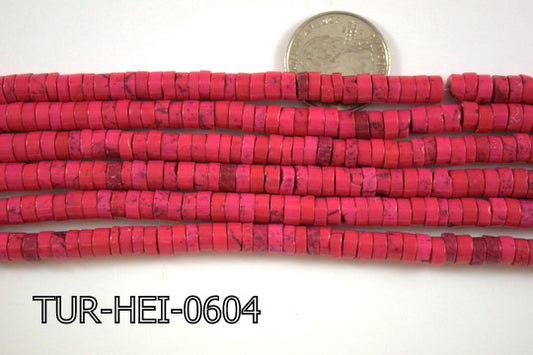 Turquoise Heishi 5-6mm 16'' TUR-HEI-0604