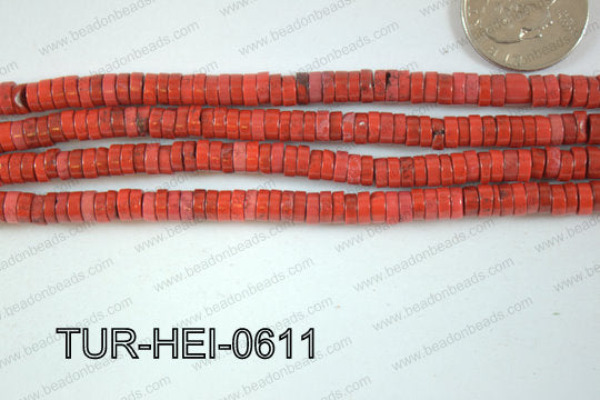 Howlite Heishi 5-6mm TUR-HEI-0611