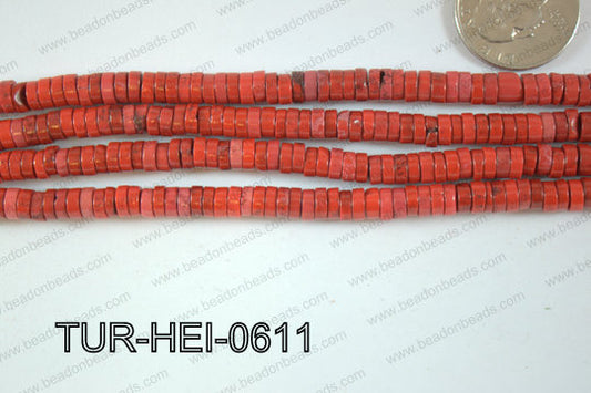Howlite Heishi 5-6mm TUR-HEI-0611