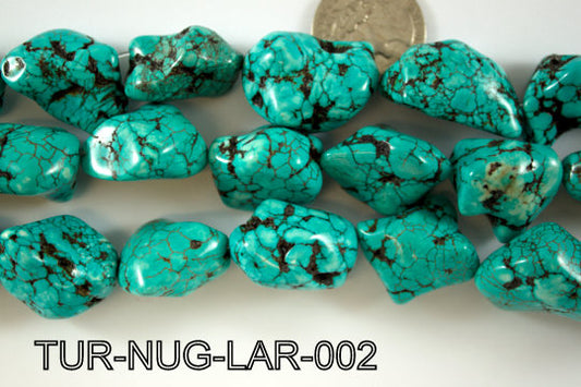 Turquoise Nugget 30-35mm Large 16'' TUR-NUG-LAR-002
