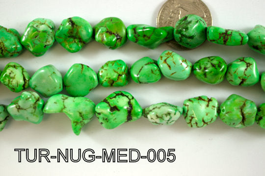 Turquoise Nugget 20-25mm  Medium 16'' TUR-NUG-MED-005