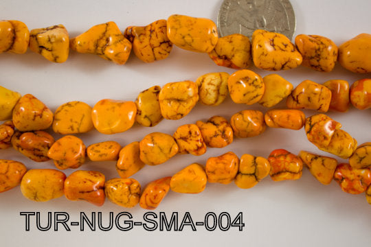 Turquoise Nugget 10-15mm Small 16'' TUR-NUG-SMA-004