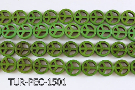 Turquoise Peace 15mm 16'' TUR-PEC-1501