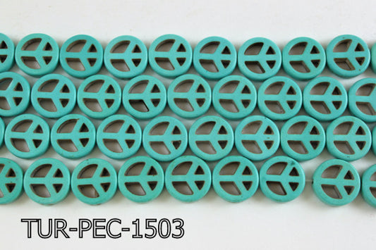 Turquoise Peace 15mm 16'' TUR-PEC-1503