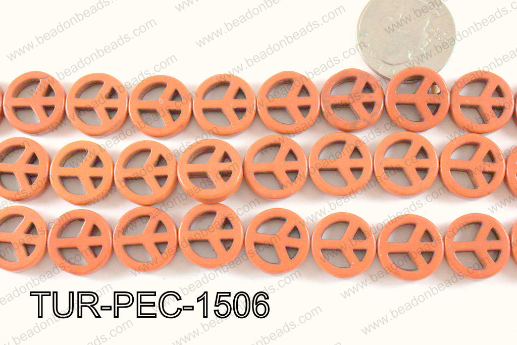 howlite peace brown 15mm TUR-PEC-1506