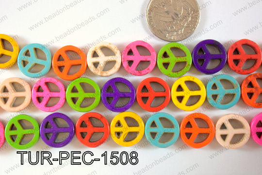Howlite Peace 15mm TUR-PEC-1508
