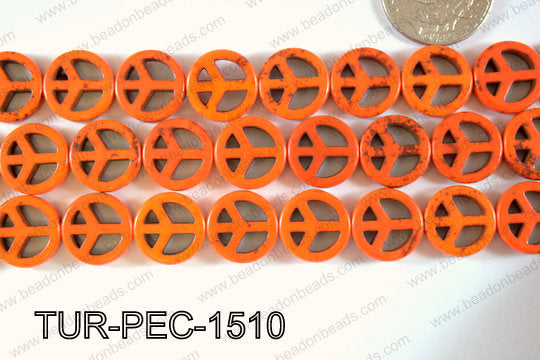 Howlite Peace 15mm TUR-PEC-1510
