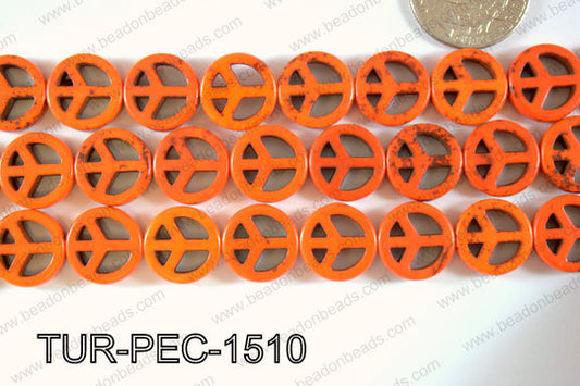 Howlite Peace 15mm TUR-PEC-1510