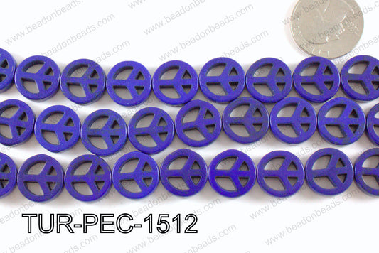 howlite peace dark blue 15mm TUR-PEC-1512