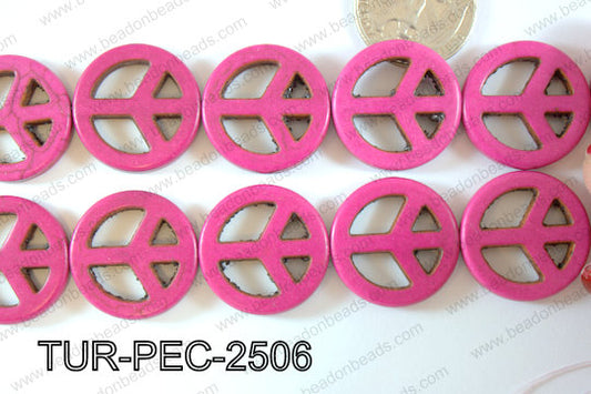 Howlite Peace 25mm TUR-PEC-2506