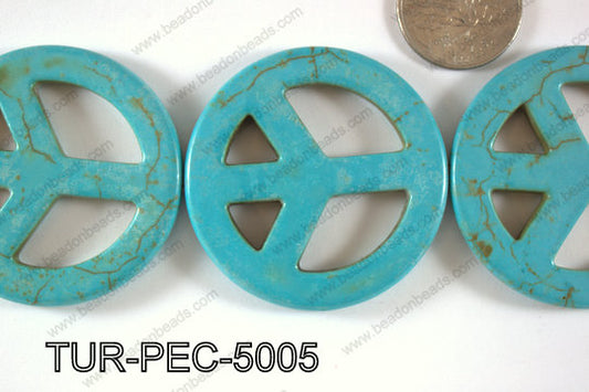 Turquoise Peace 50mm TUR-PEC-5005
