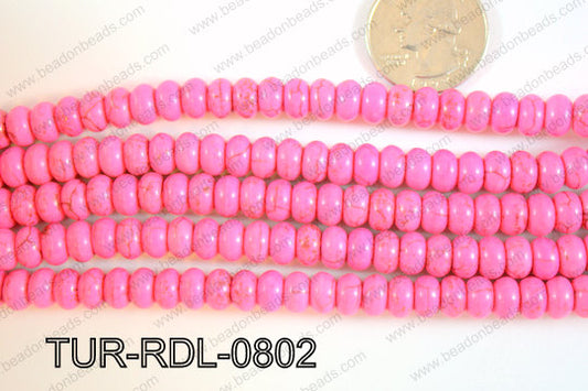 Turquoise rondel 8mm TUR-RDL-0802