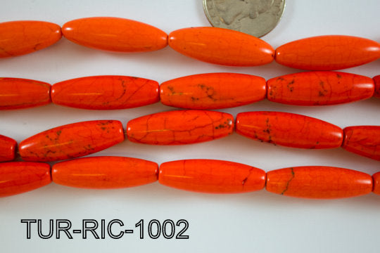 Turquoise Rice 10x30mm 16'' TUR-RIC-1002