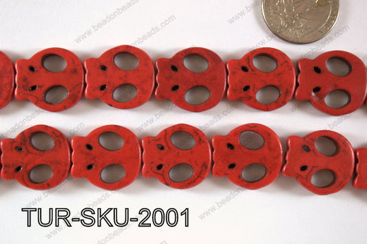 Turquoise Skull 20x21mm TUR-SKU-2001