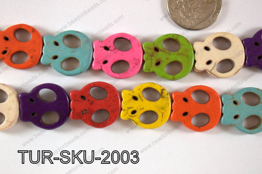 Turquoise Skull 20x21mm TUR-SKU-2003