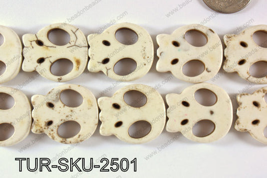 Turquoise Skull 25x27mm TUR-SKU-2501